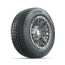 Juego de (4) ruedas GTW® Stellar Chrome de 12 pulgadas con neumáticos Fusion S/R Street 215/50-R12 PN# A19-773