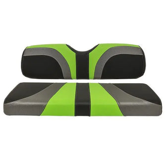 2000.5-Up Club Car DS - Red Dot Blade Lime Green Charcoal and Black Front Seat Cover Red Dot 