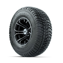 GTW Spyder Machined/Black 10 in Wheels with 205/65-10 Kenda Load Star Street Tires  Full Set