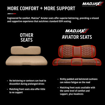 ãMadJax Aviator Genesis 250/300 Coffee Rear Seat Cushions