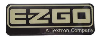 EZGO RXV 2008-Up & TXT/T48 2014-Up Nameplate Black/Gold