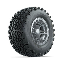 GTW Spyder Silver Brush 10 in Wheels with 20x10-10 Duro Desert All Terrain Tires – Full Set