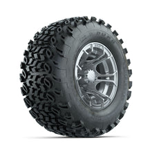 GTW Spyder Silver Brush 10 in Wheels with 20x10-10 Duro Desert All Terrain Tires  Full Set