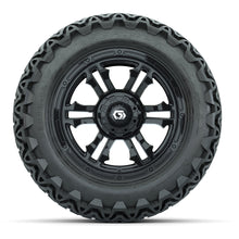 GTW Shogun Gloss Black 14 in Wheels with 23x10-14 Predator All-Terrain Tires  Full Set