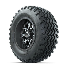 GTW Vortex Machined/Matte Grey 12 in Wheels with 23x10.00-12 Rogue All Terrain Tires – Full Set