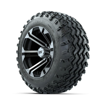 GTW Specter Machined/Black 12 in Wheels with 22x11.00-12 Rogue All Terrain Tires – Full Set