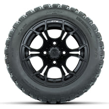 GTW Spyder Matte Black 12 in Wheels with 20x10-R12 GTW Nomad All-Terrain Tires  Full Set