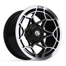 14″ GTW® Nexus Gloss Black with Silver Face Wheel