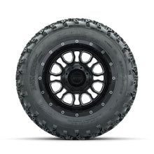 GTW Volt Machined/Black 12 in Wheels with 22x11.00-12 Rogue All Terrain Tires – Full Set