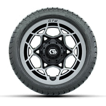 GTW Nexus Gloss Black 12 in Wheels with 215/35-12 Mamba Street Tires  Full Set