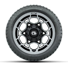 GTW® Nexus Gloss Black 12 in Wheels with 215/35-12 Mamba Street Tires – Full Set