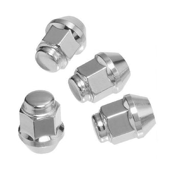 4 Pack Chrome 1/2-20 Standard Lug Nuts