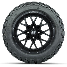 Set of (4) 14 in GTW Vortex Wheels with 22x10-14 GTW Timberwolf All-Terrain Tires