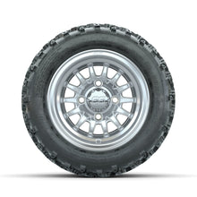 GTW Medusa Machined/Silver 10 in Wheels with 18x9.50-10 Rogue All Terrain Tires  Full Set