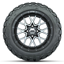 Set of (4) 14 in GTW Vortex Wheels with 22x10-14 GTW Timberwolf All-Terrain Tires