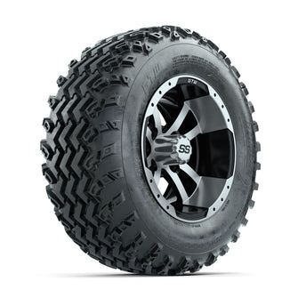 GTW Storm Trooper Machined/Black 12 in Wheels with 23x10.00-12 Rogue All Terrain Tires  Full Set