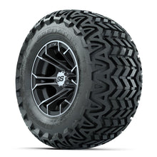 GTW Spyder Machined/Matte Grey 10 in Wheels with 20x10-10 Predator All Terrain Tires – Full Set