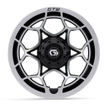 14″ GTW® Nexus Gloss Black with Silver Face Wheel