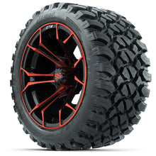 GTW Spyder Red/Black 14 in Wheels with 23x10-14 GTW Nomad All-Terrain Tires  Full Set