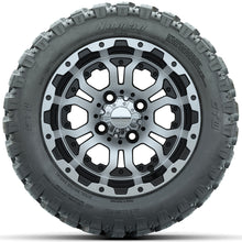 Set of (4) 12 in GTW Omega Wheels with 22x11-R12 GTW Nomad All-Terrain Tires