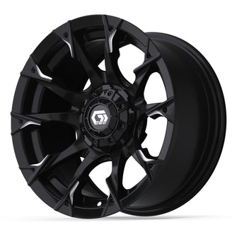 14" GTW Diablo Gloss Black with Machined Accents Wheel