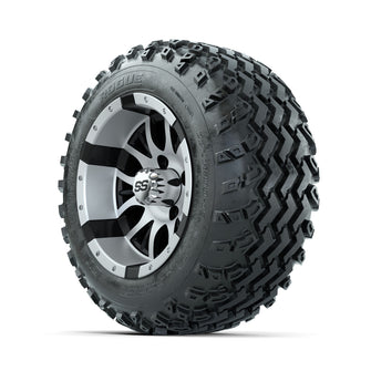 GTW Diesel Machined/Black 12 in Wheels with 22x11.00-12 Rogue All Terrain Tires  Full Set