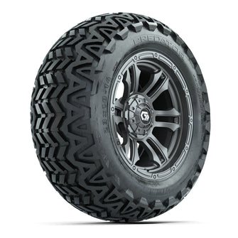 GTW Shogun Gunmetal 14 in Wheels with 23x10-14 Predator All-Terrain Tires  Full Set