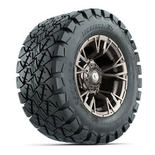 GTW Vandal Satin Bronze/Machined 12 in Wheels with 22x10-12 Timberwolf All-Terrain Tires  Full Set