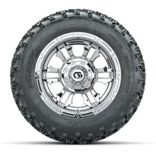 GTW® Shogun Chrome 12 in Wheels with 22x11.00-12 Rogue All-Terrain Tires – Full Set