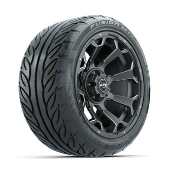 GTW Raven Off-Road Matte Grey 14 in Wheels with 225/40-R14 Fusion GTR Street Tires – Full Set