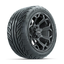 GTW Raven Off-Road Matte Grey 14 in Wheels with 225/40-R14 Fusion GTR Street Tires  Full Set