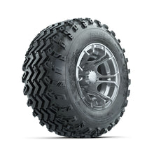 GTW Spyder Silver 10 in Wheels with 20x10.00-10 Rogue All Terrain Tires  Full Set