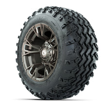 GTW Vandal Satin Bronze/Machined 12 in Wheels with 22x11.00-12 Rogue All-Terrain Tires  Full Set