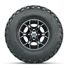 GTW Spyder Machined/Black 10 in Wheels with 22x11-10 Duro Desert All Terrain Tires – Full Set