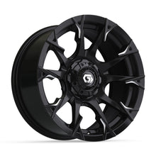 15″ GTW® Diablo Gloss Black with Machined Accents Wheel