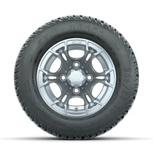 GTW Spyder Silver Brush 10 in Wheels with 205/50-10 Mamba Street Tires  Full Set