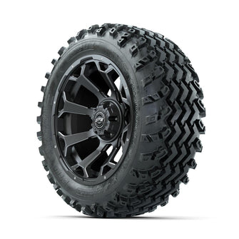 GTW Raven Ball Milled/Matte Grey 14 in Wheels with 23x10.00-14 Rogue All Terrain Tires – Full Set