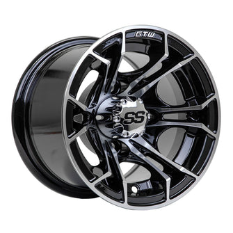 GTW Spyder Machined/Black 10 Inch Wheel