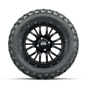 GTW Diesel Matte Black 14 in Wheels with 23x10.00-14 Rogue All Terrain Tires – Full Set