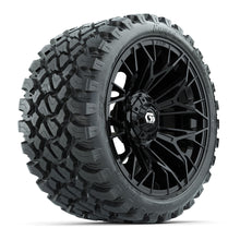 Set of (4) 15 in GTW Stellar Black Wheels with 23x10-R15 Nomad All-Terrain Tires