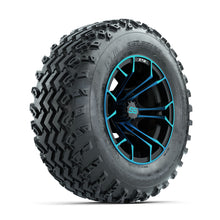 GTW Spyder Blue/Black 12 in Wheels with 23x10.00-12 Rogue All Terrain Tires  Full Set