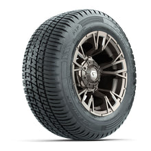 GTW Vandal Satin Bronze/Machined 12 in Wheels with 215/50-R12 Fusion S/R Steel Belt Radial Tires  Full Set