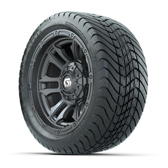 GTW Shogun Gunmetal 12 in Wheels with 215/35-12 Mamba Street Tires  Full Set