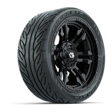 GTW Shogun Gloss Black 14 in Wheels with 205/40-R14 Fusion GTR Steel Belted Street Tires  Full Set