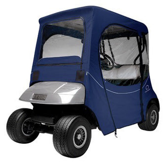 Classic Accessories Custom Fit EZGO Navy Enclosure (Models TXT & RXV)