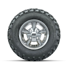 GTW Godfather Chrome 10 in Wheels with 20x10.00-10 Rogue All Terrain Tires  Full Set