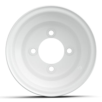 8" GTW White Steel Wheel (Centered)