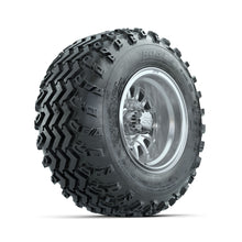 GTW Medusa Machined/Silver 10 in Wheels with 20x10.00-10 Rogue All Terrain Tires  Full Set