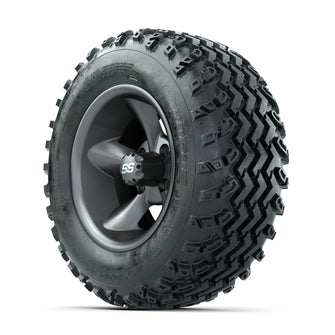 GTW Godfather Matte Grey 12 in Wheels with 23x10.00-12 Rogue All Terrain Tires  Full Set