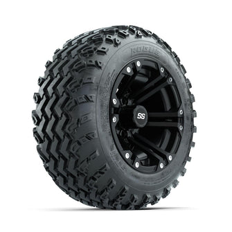 GTW Specter Matte Black 12 in Wheels with 22x11.00-12 Rogue All Terrain Tires – Full Set